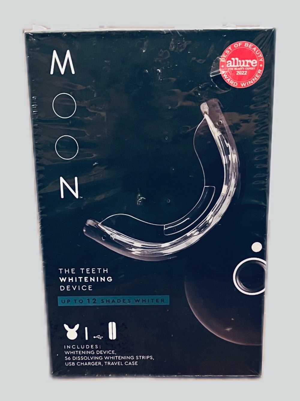 Allure MON Teeth Whitening Device - Black & Clear Packaging